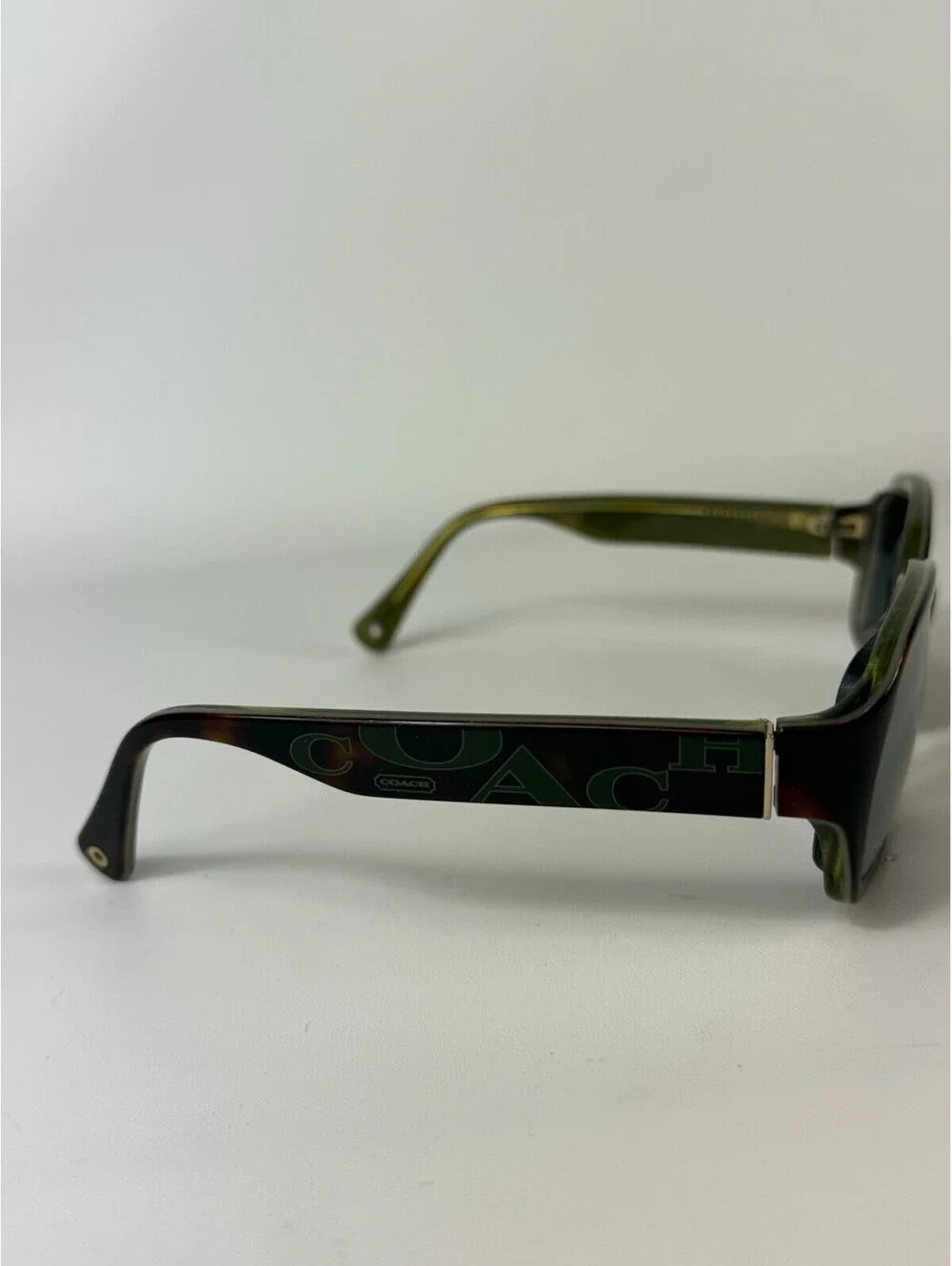 Coach Tatiana (S850) Tortoise Green Gold Sunglasses 56-17-125 FRAMES ONLY!